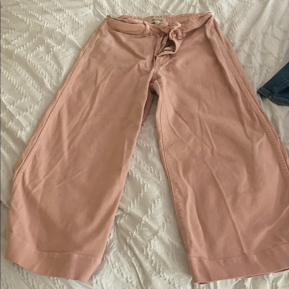 Pink Wide-Leg Pants